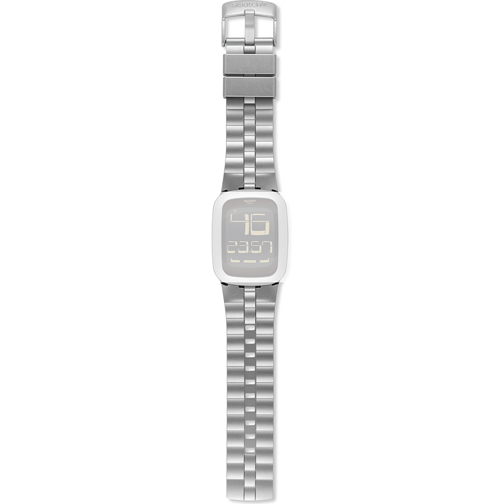 Bracelet Swatch ASURM100 Silver Bump • Revendeur officiel • Montre.be