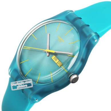 Montre Swatch Les Originales SUOL700 Turquoise Rebel • EAN: 7610522253766 •  Montre.be
