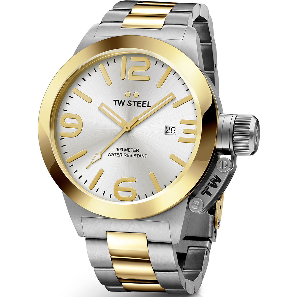 TW Steel Watch Time 3 hands Canteen bracelet CB32